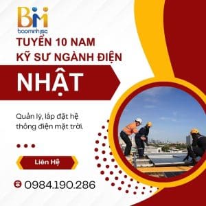 Tuyển dụng Đơn hàng kỹ sư điện tại Nhật