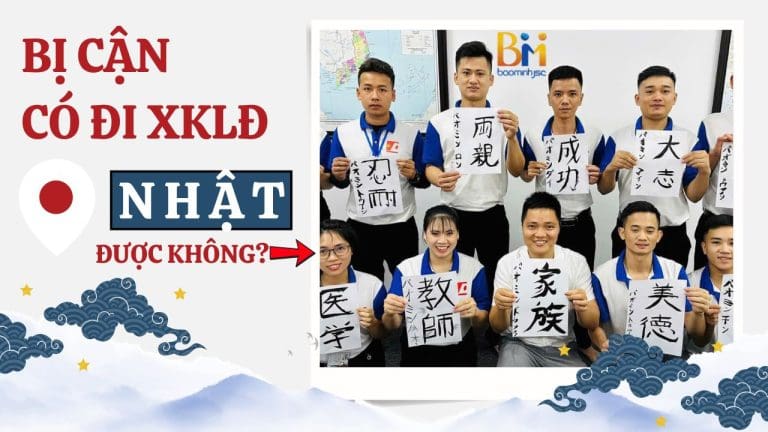 bị cận có thể đi xuất khẩu lao động nhật được không?