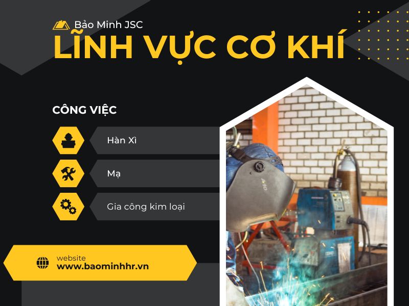 ngành nghề, công việc cơ khí đi xuất khẩu lao động Nhật