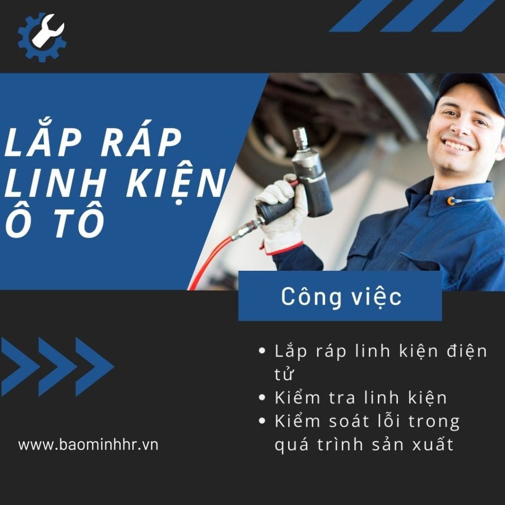 Đơn hàng lắp ráp linh kiện ô tô cho nam