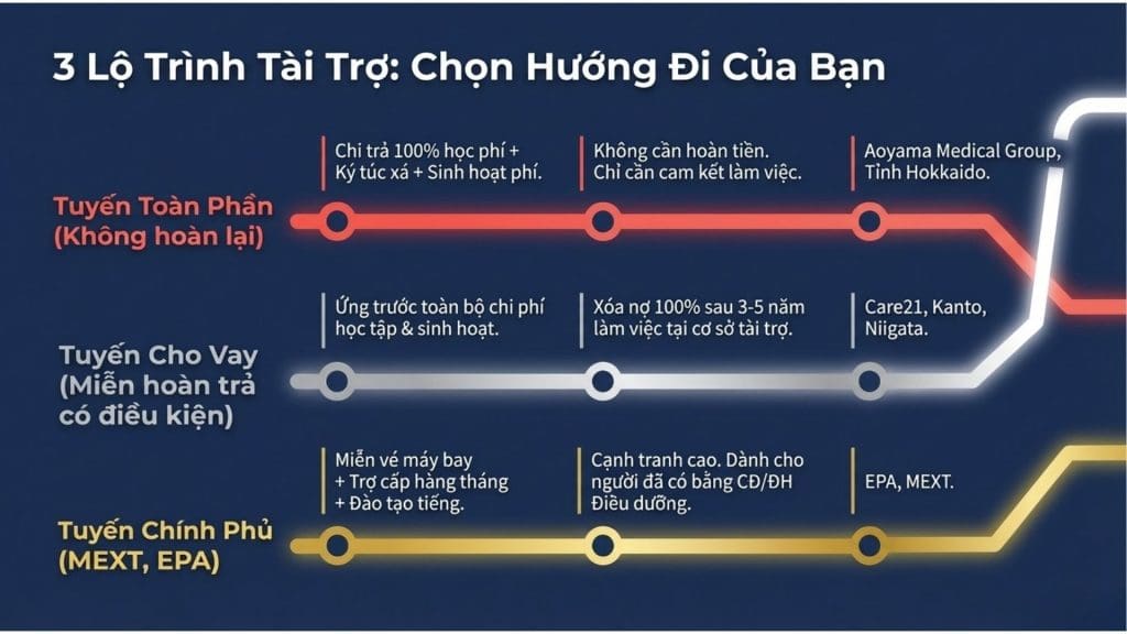 Các Loại Học Bổng Điều Dưỡng Nhật Bản Phổ Biến