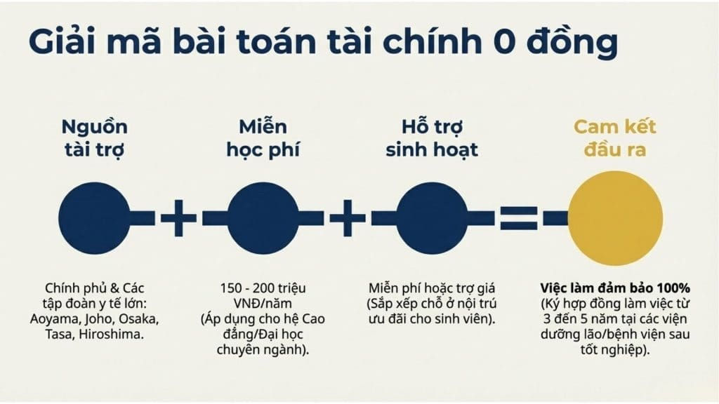 Cơ hội du học điều dưỡng Nhật Bản với chi phí 0 đồng